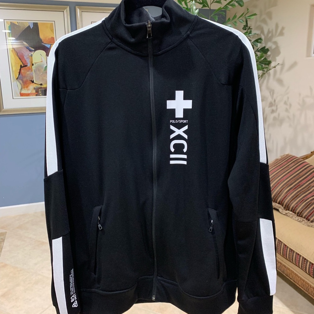 Ralph Lauren Polo Sport Black Windbreaker Jacket